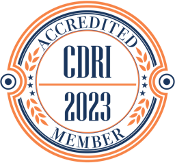 Accredited CDRI badge 2023