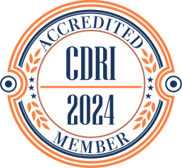 Accredited CDRI badge 2024